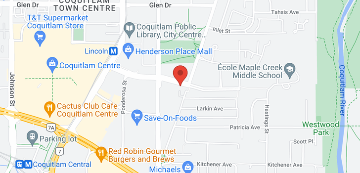 map of 1602 3080 LINCOLN AVENUE